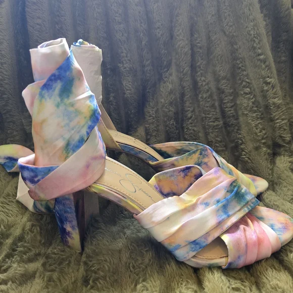 Jessica Simpson Vibrant Multicolor Heels - Picture 4 of 6